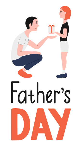 父亲和女儿父亲节的信件图片下载