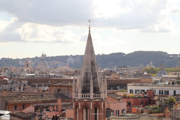 罗马城市鸟瞰图罗马地标在意大利图片下载