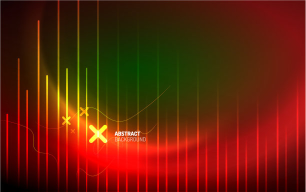 抽象背景-霓虹线设计图片下载