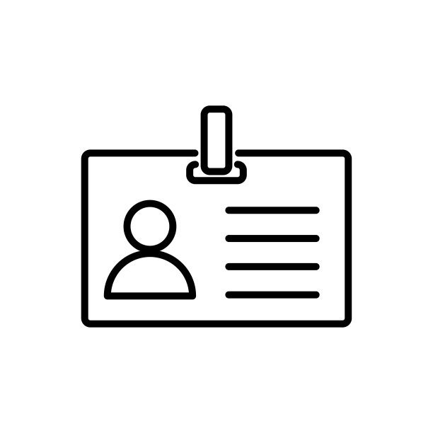 员工职员卡，vcard矢量图标插画平面设计，标志，网站，社交媒体，移动应用程序，ui图片下载