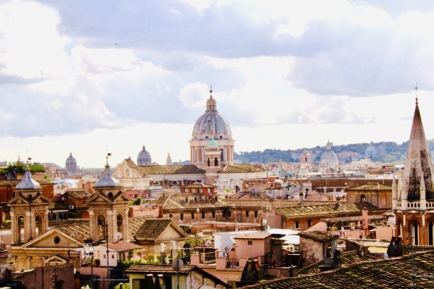从上俯瞰罗马城风景图片下载
