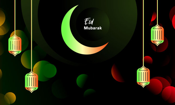 Eid mubarak的现实背景图片下载
