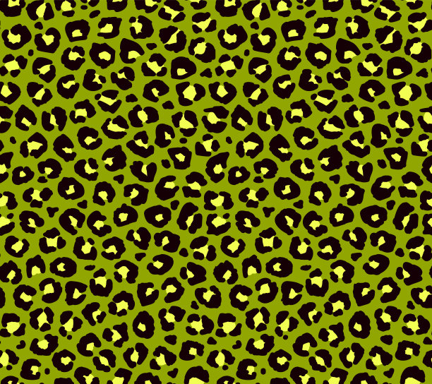无缝抽象纺织图案。时尚野生豹纹背景绿色。现代水下织物印花设计。时尚矢量彩色插图图片下载