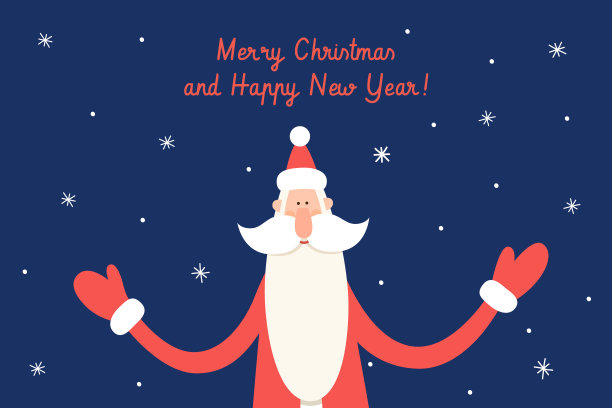 可爱的圣诞图片与快乐的圣诞老人。图片下载