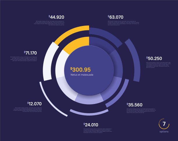 圆图表设计现代模板图片下载