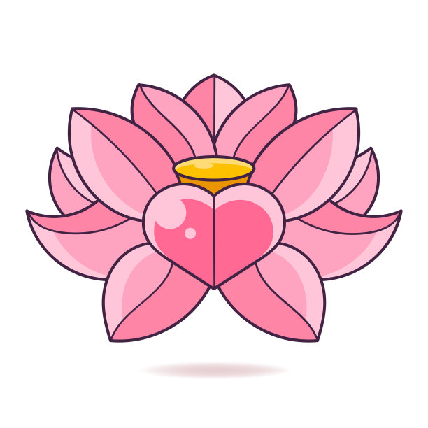 莲花标志花卉抽象美容spa沙龙图片下载