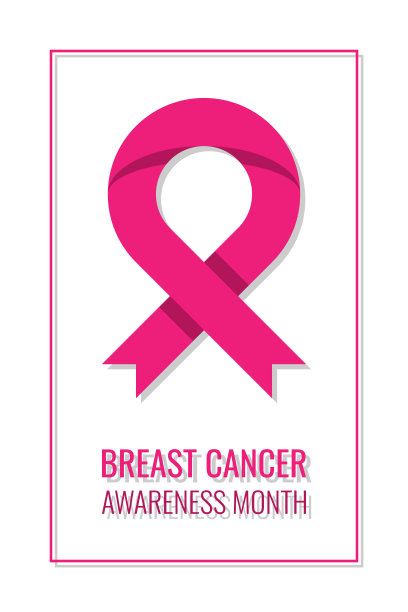 10月乳腺癌宣传月垂直横幅设计模板。粉红色的丝带和文字在白色的背景海报，横幅，小册子。矢量插图易于编辑和自定义。每股收益10图片下载
