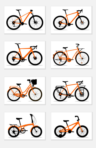 自行车轮廓图片下载