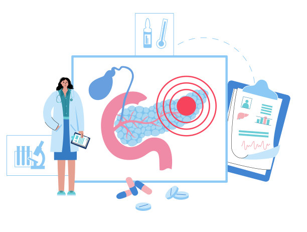 胰腺标志的概念图片下载