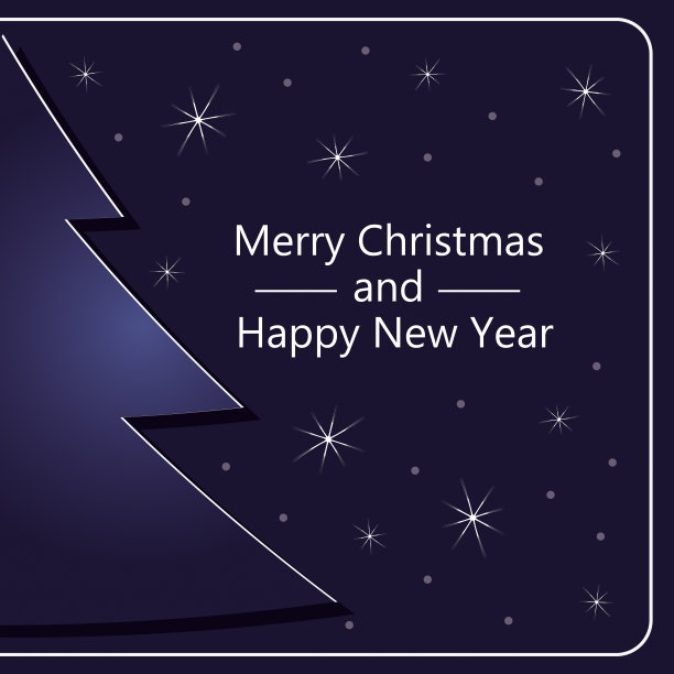 矢量封面为一本书，杂志或贺卡的新年，圣诞节或其他节日与雪花和剪纸圣诞树图片下载