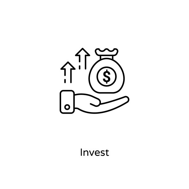 投资图标矢量。标识图片下载