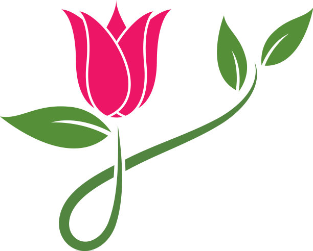 玫瑰花的标志图片下载