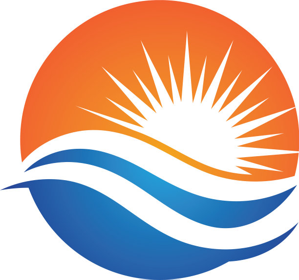 水波标志和图标标志图片下载