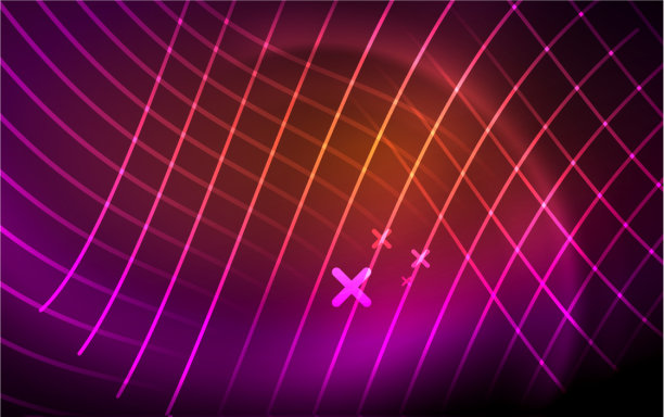 抽象背景-霓虹线设计图片下载