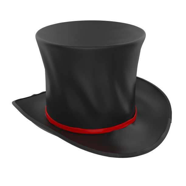 魔术师的帽子孤立图片下载