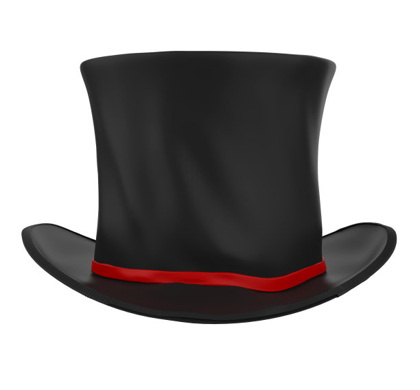 魔术师的帽子孤立图片下载