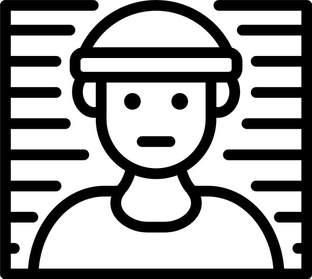 监狱foto线图标轮廓风格图片下载