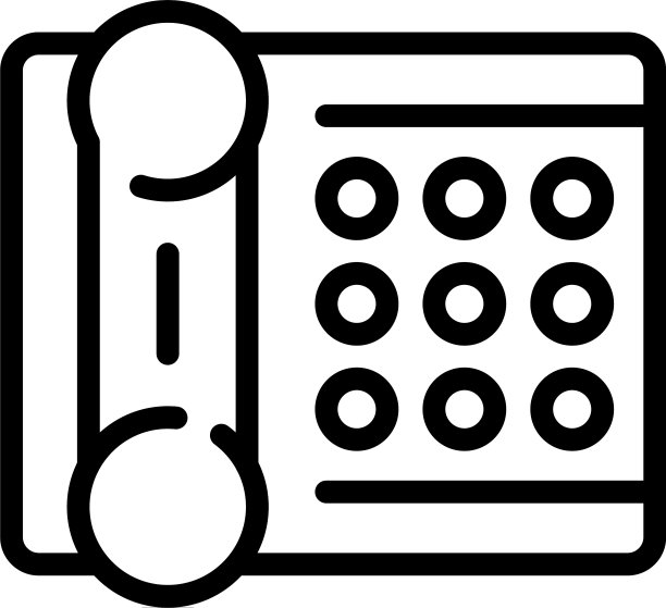 公证员电话图标轮廓风格图片下载