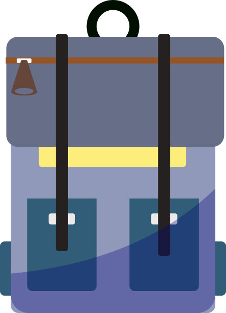 背包图形设计模板孤立图片下载