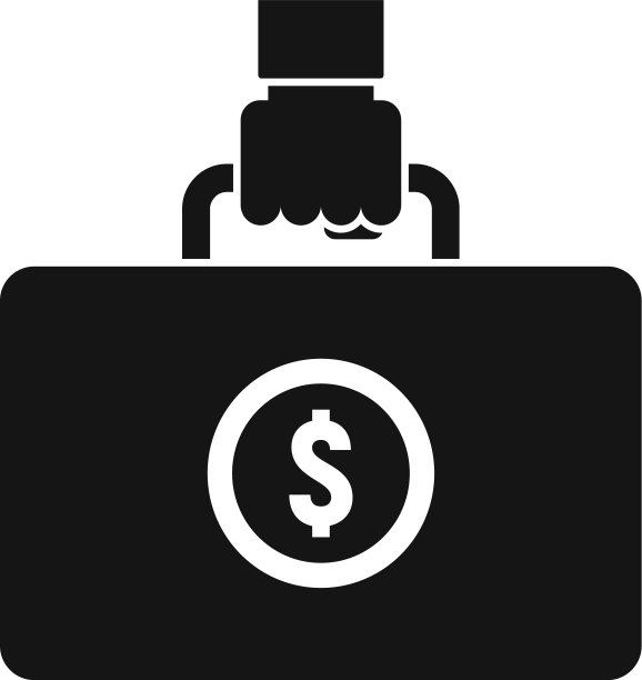 手袋洗黑钱图标简约风格图片下载