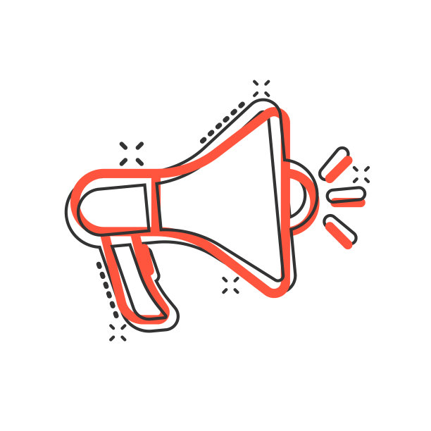 扩音器图标在漫画风格的扩音器图片下载