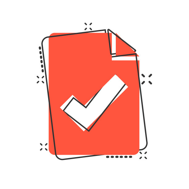 文档清单图标在漫画风格的报告图片下载