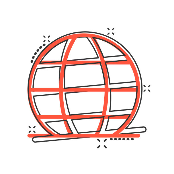 地球行星图标在漫画风格的地球地理图片下载