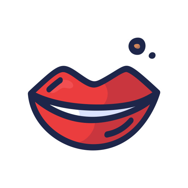 手画女性的嘴唇孤立在白色图片下载