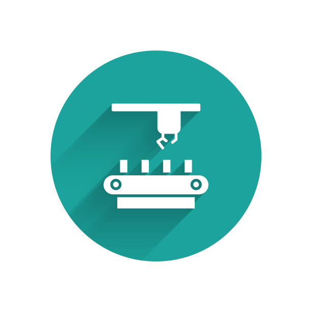 白色工厂输送系统皮带图标隔离图片下载