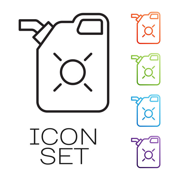 黑线筒为电机机油图标图片下载