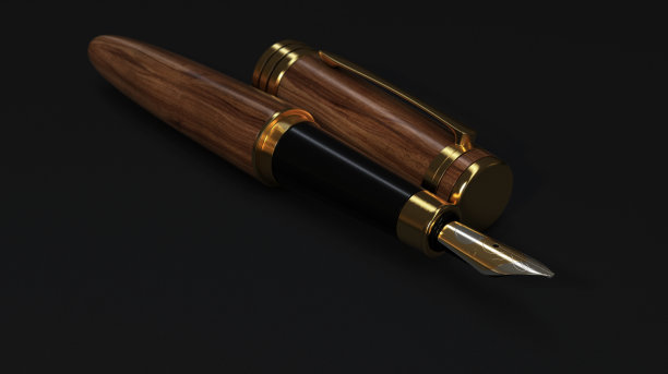 华丽的钢笔黑色图片下载