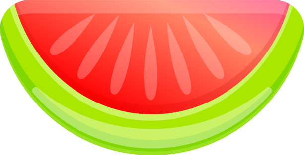 西瓜片充气床垫图标卡通图片下载