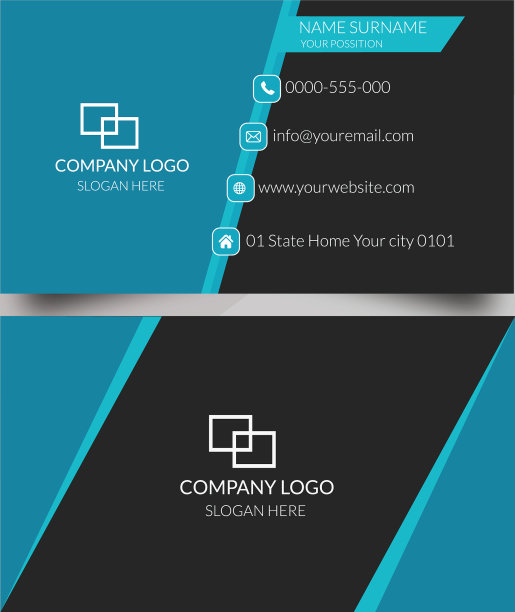 现代名片图片下载