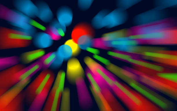 彩色全息漩涡，旋涡棱镜。激光运动速度。图片下载