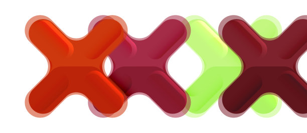 光滑的多色塑料风格交叉图片下载