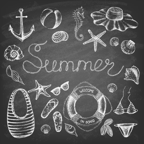 为海滩度假准备物品图片下载