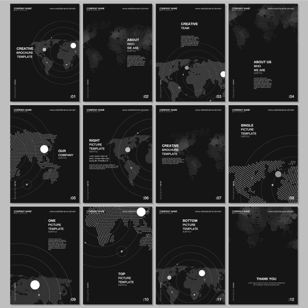 A4宣传册布局包括设计模板图片下载