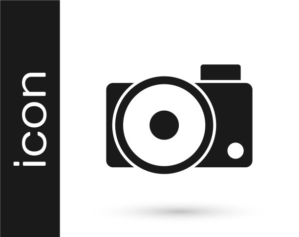 灰色照片相机图标孤立在白色图片下载