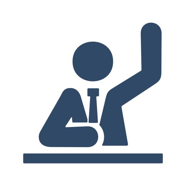 学生举手示意。教室、教学理念。图片下载