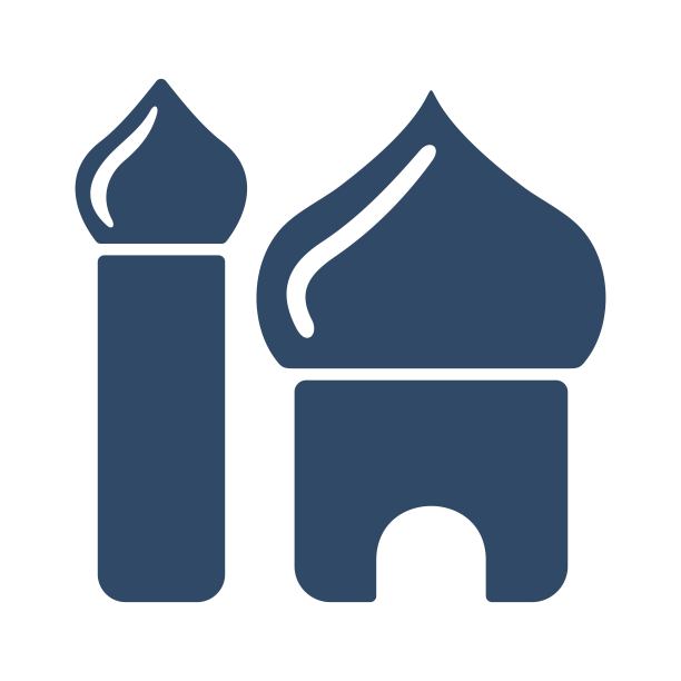 伊斯兰模版，清真寺偶像。斋月,开斋节的迹象。平面图标设计的宗教概念。图片下载