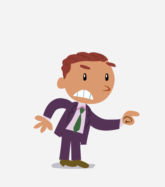 一个商人的卡通形象图片下载