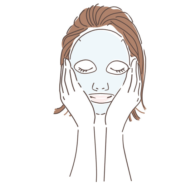 做面部护理的女人图片下载