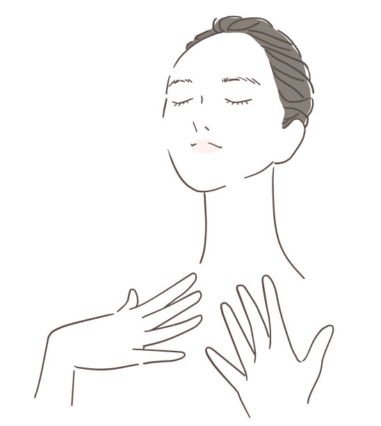 女人在做面部按摩图片下载