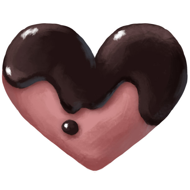 心形巧克力的插画图片下载