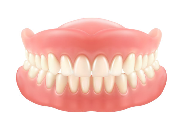 牙颌或假牙，带有门牙的假牙图片下载