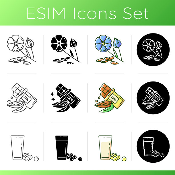 绿色品种图标设置。图片下载