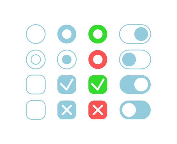 确认按钮UI元素工具包图片下载