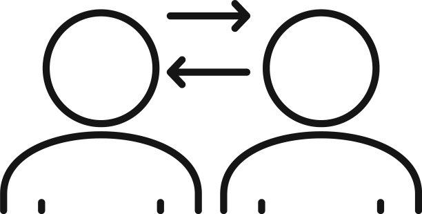 战略协作图标轮廓风格图片下载