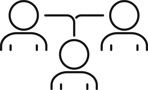 连接协作图标轮廓样式图片下载