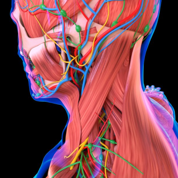 人体肌肉解剖学的医学概念图片下载